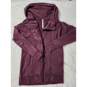 Lululemon Jacket Womens  6 Maroon/purple Hooded Wrap Up